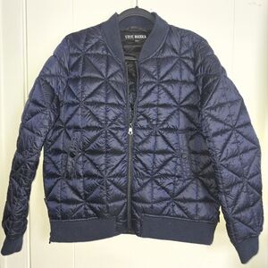 Steve Madden Packable Bomber Coat Blue Size XL